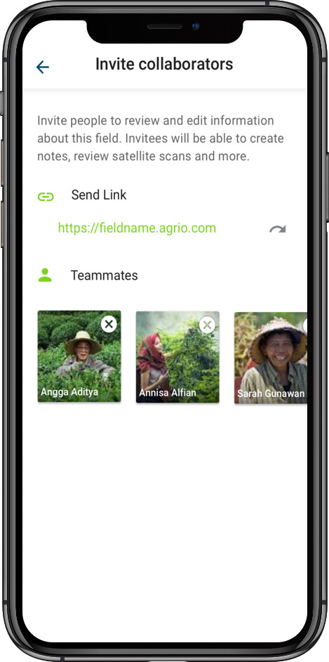Invite colleagues to scout fields with you